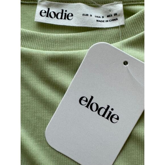 New  ~ ELODIE ~ Crewneck Rib Knit Bodysuit Size S FALL Layering ~ - Picture 6 of 7